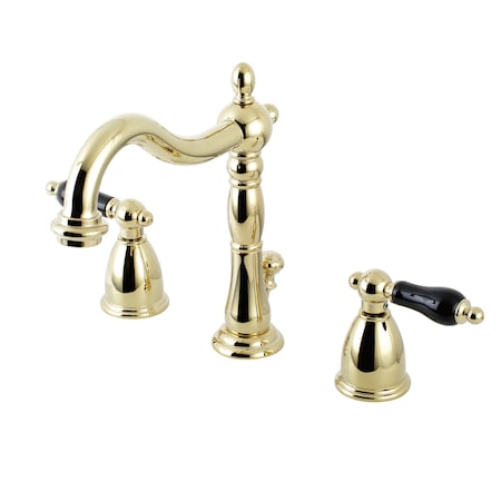 8 Widespread Bathroom Faucet, Polished Brass